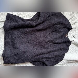 Cozy Black Textured Sweater from Free People